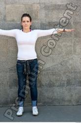 Whole Body Woman T poses Casual Average Street photo references